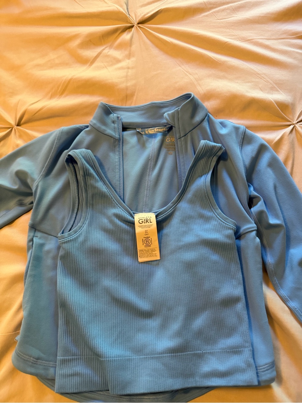 Athleta Girls jacket and crop tank